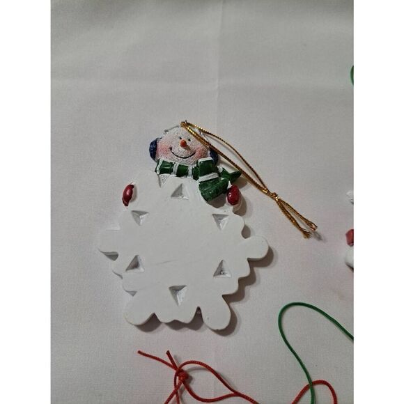 Vintage Lot 4 Holiday Christmas Tree Ornaments Gift Tags You Personalize Craft - Picture 2 of 6